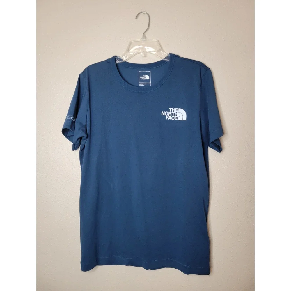 The Northface Himalayan Blue Poppy T-Shirt Size Medium‎ Short Sleeve Graphic
